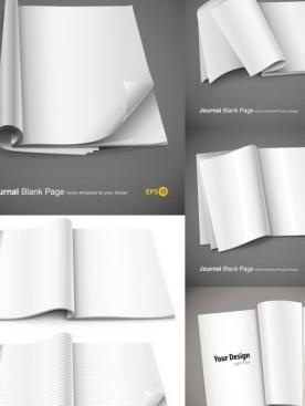 好的空白笔记本向量