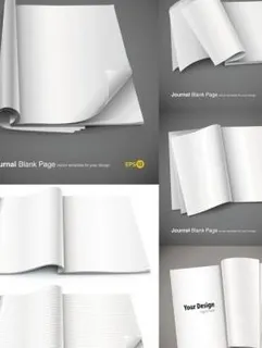 好的空白笔记本向量