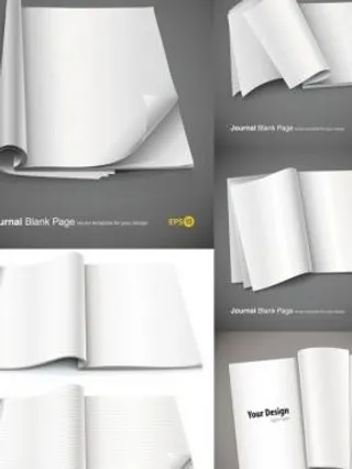 好的空白笔记本向量