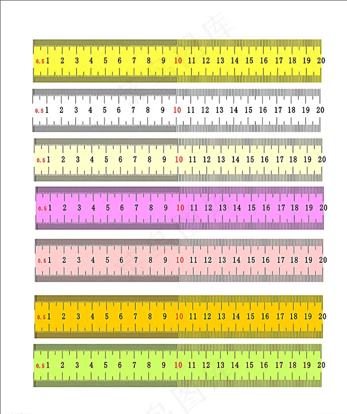 直尺图片cdr矢量模版下载
