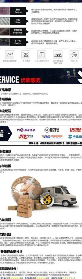售后说明图片psd模版下载