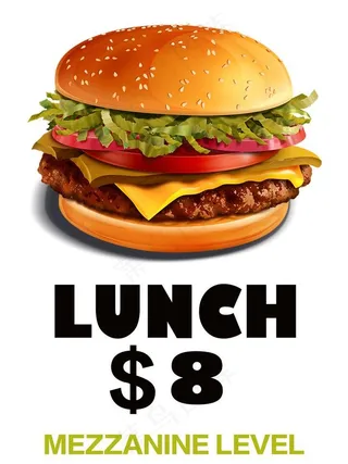 汉堡包海报图片