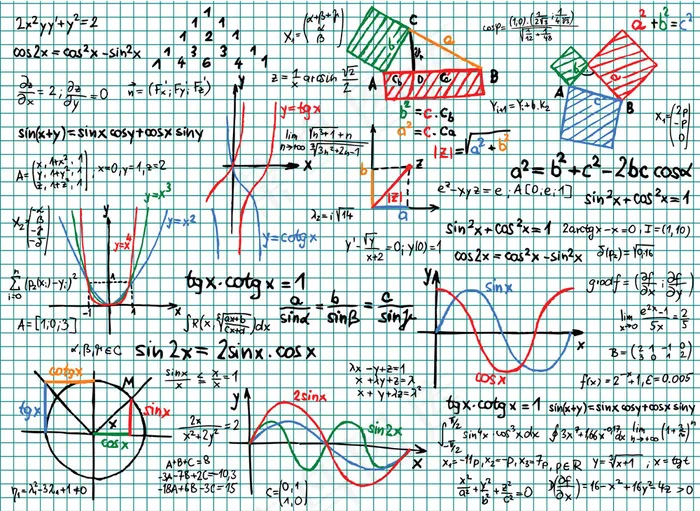 数学草稿图02—矢量素材