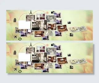 照片墙墙面装饰画淘宝天猫店铺海报设...