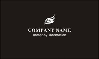 红黑色高档大气二维码名片模版