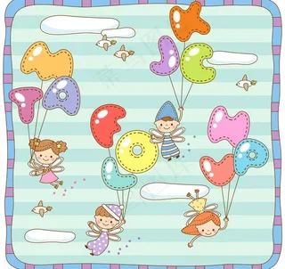 气球小精灵图片