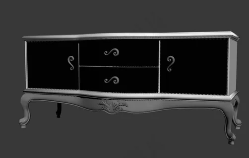 电视柜模型图片