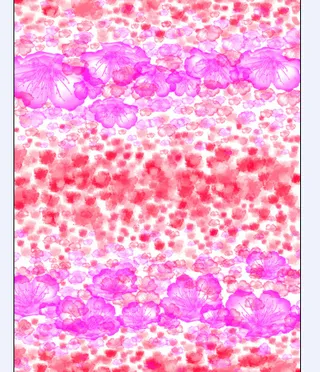 手绘花卉移门图案