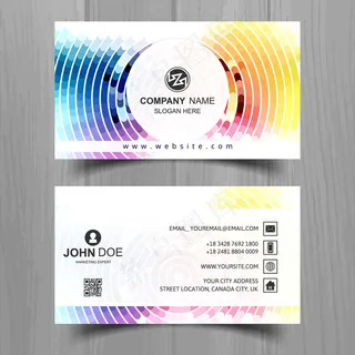 黑色蓝色IT科技大气名片