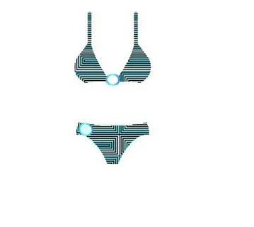 花纹比基尼矢量素材