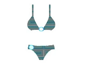 花纹比基尼矢量素材