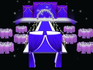 蓝紫梦幻婚礼