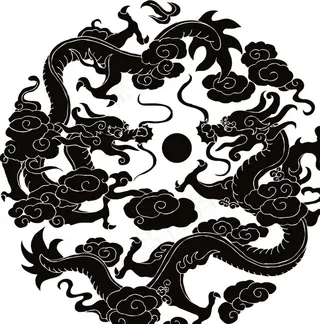 中国龙矢量素材图片