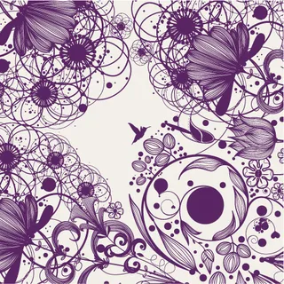 华丽花纹背景素材