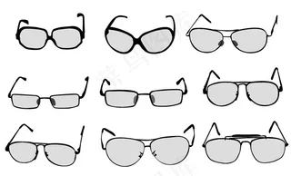 多款眼镜矢量素材