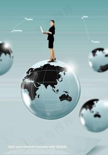 科技女白领图片