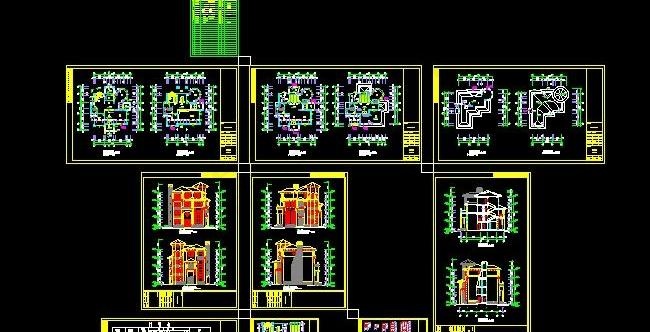 黄先生豪华四层别墅建筑施工图&nb...