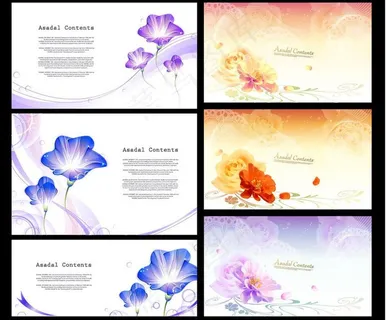 梦幻花纹花卉模板下载图片