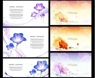 梦幻花纹花卉模板下载图片