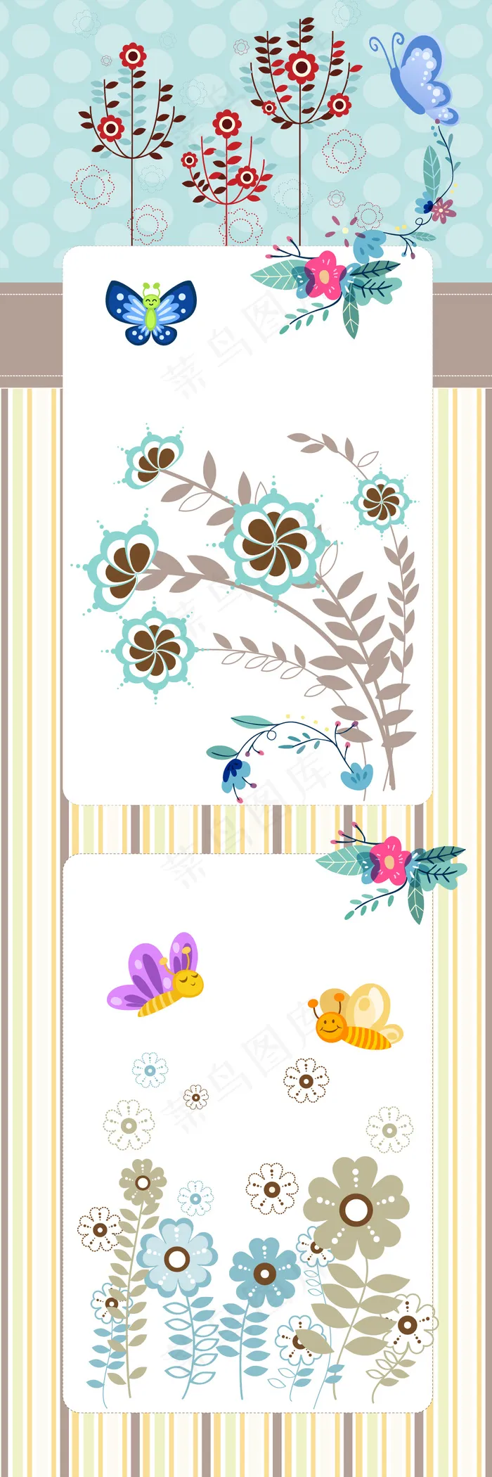 精致欧式花纹背景ai矢量模版下载