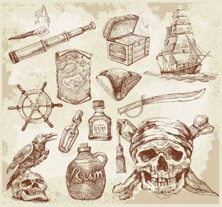 航海元素—矢量素材