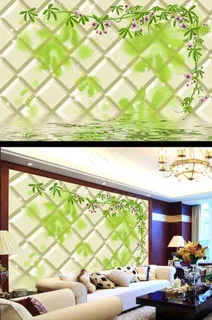 3D花卉背景墙素材 3D花卉背景墙素材
