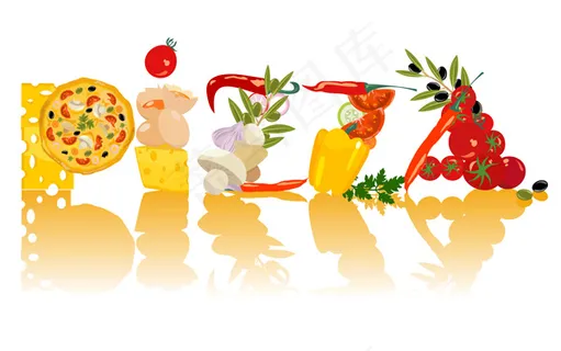可爱卡通厨师与美食矢量素材 可爱卡通厨师与美食矢量素材