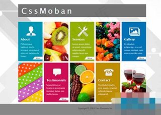 仿win8风格简约迷你风格企业网站...