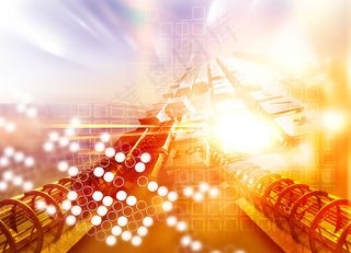 金色炫彩科技背景psd设计素材