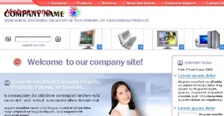 电脑公司产品说明网站模板