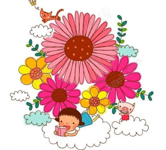 卡通儿童插画图片