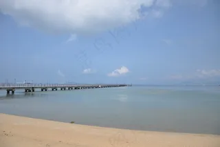 海南鹿回头国宾馆海滩栈桥图片