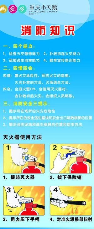 消防知识x展架图片