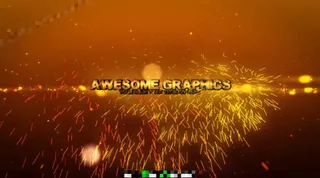 震撼炫酷的火花粒子字幕片头AE模板