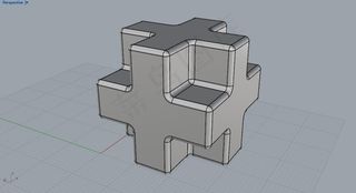 八面加号三维模型