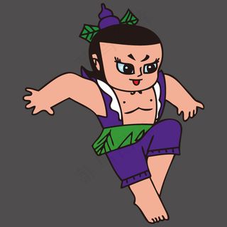 印花矢量图 T恤图案 卡通人物 卡...