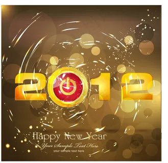 2012艺术字新年背景矢量素材 2012艺术字新年背景矢量素材