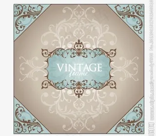 欧式花纹背景图片