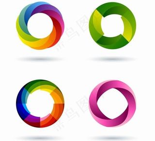 3d动感圈圈logo图片