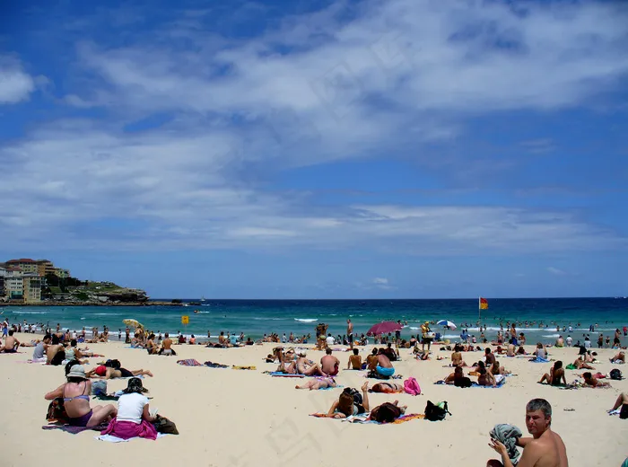 夏日海滩图片