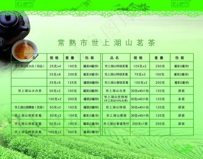 茶叶宣传图片(3661X3071(DPI:500))psd模版下载