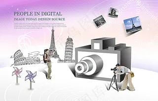 紫色 时尚海报 炫彩 psd图片