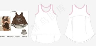 童装款式原创矢量手稿