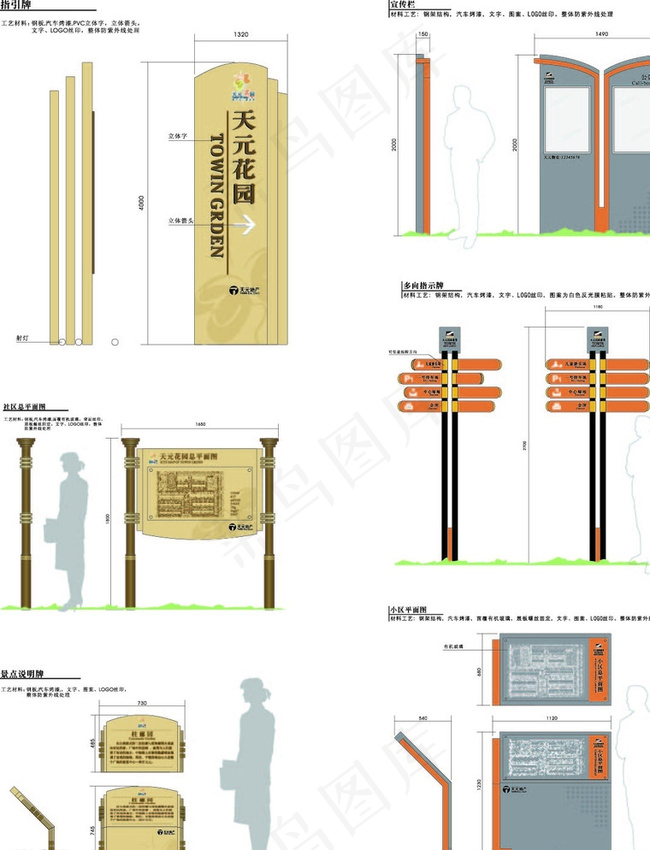 指引牌 宣传栏图片