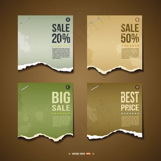 商场促销标签矢量图