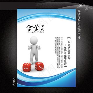 企业文化展板PSD模板下载