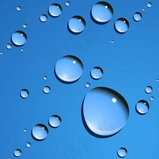 水珠背景图片ai矢量模版下载