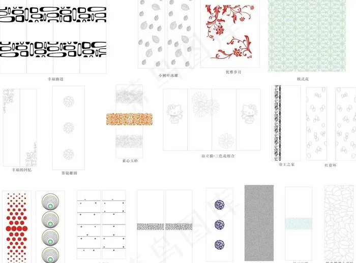 移门CDRcdr矢量模版下载