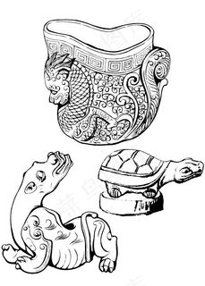 传统吉祥动物杯子