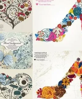 由高的高跟鞋 粉红色的心向量图